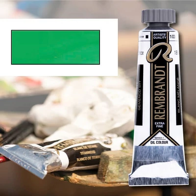 Olejová farba Talens Rembrandt, 40 ml - 615, emerald green