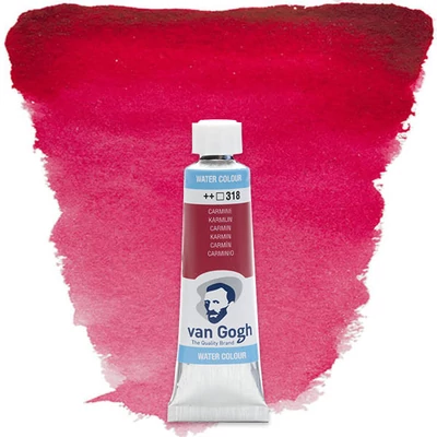 Akvarelová farba v tube Talens Van Gogh, 10 ml - 318, carmine
