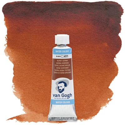 Akvarelová farba v tubeTalens Van Gogh, 10 ml - 411, burnt sienna