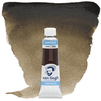 Akvarelová farba v tubeTalens Van Gogh, 10 ml - 416, sepia