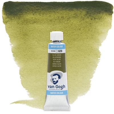 Akvarelová farba v tubeTalens Van Gogh, 10 ml - 620, olive green