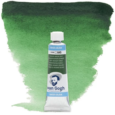 Akvarelová farba v tubeTalens Van Gogh, 10 ml - 645, hooker green deep