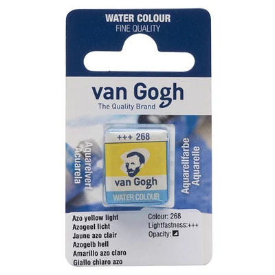 Akvarelová farba Talens Van Gogh, 1/2 panvičky - 268, azo yellow light
