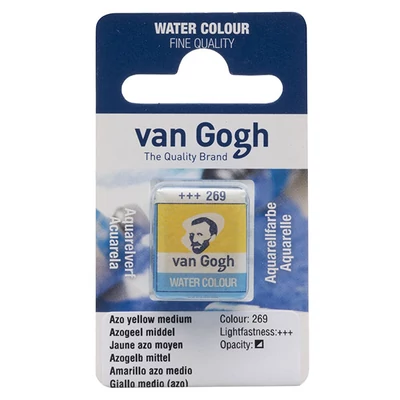 Akvarelová farba Talens Van Gogh, 1/2 panvičky - 269, azo yellow medium