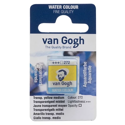 Akvarelová farba Talens Van Gogh, 1/2 panvičky - 272, transparent yellow medium