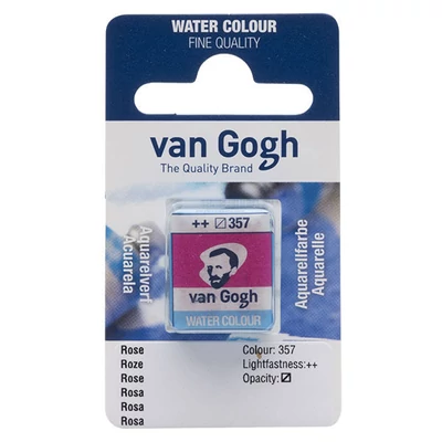 Akvarelová farba Talens Van Gogh, 1/2 panvičky - 357, rose