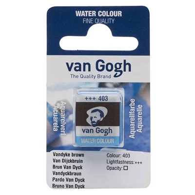 Akvarelová farba Talens Van Gogh, 1/2 panvičky - 403, Vandyke brown