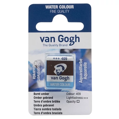 Akvarelová farba Talens Van Gogh, 1/2 panvičky - 409, burnt umber