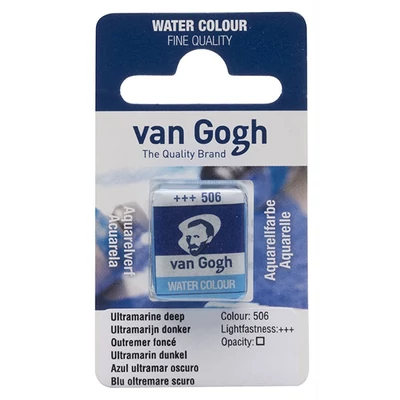 Akvarelová farba Talens Van Gogh, 1/2 panvičky - 506, ultramarine deep
