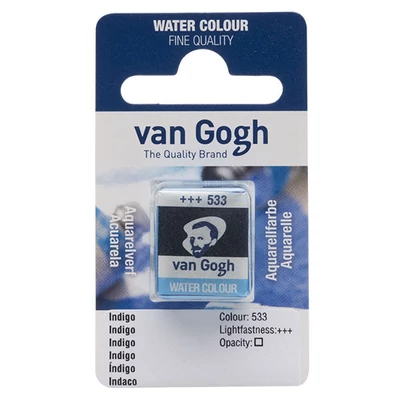 Akvarelová farba Talens Van Gogh, 1/2 panvičky - 533, indigo