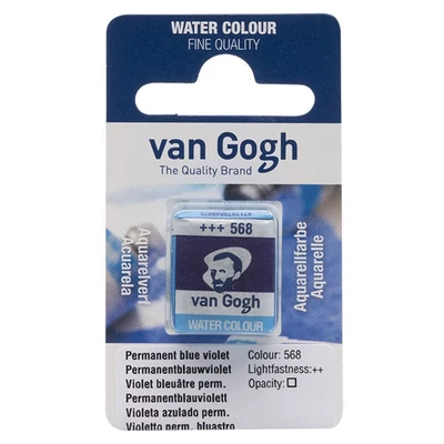Akvarelová farba Talens Van Gogh, 1/2 panvičky - 568, permanent blue violet