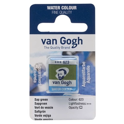 Akvarelová farba Talens Van Gogh, 1/2 panvičky - 623, sap green