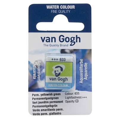 Akvarelová farba Talens Van Gogh, 1/2 panvičky - 633, permanent yellowish green