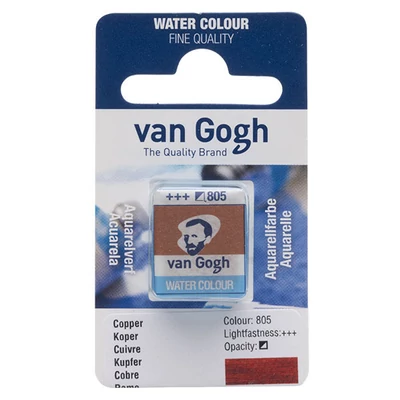 Akvarelová farba Talens Van Gogh, 1/2 panvičky  - 805, copper