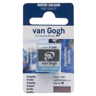 Akvarelová farba Talens Van Gogh, 1/2 panvičky  - 840, graphite