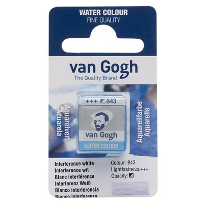 Akvarelová farba Talens Van Gogh, 1/2 panvičky  - 843, interference white
