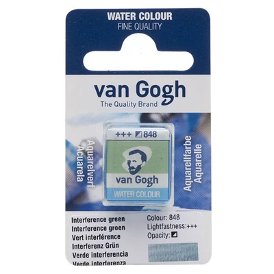 Akvarelová farba Talens Van Gogh, 1/2 panvičky - 848, interference green