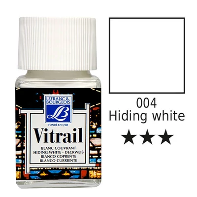 Farba na sklo na živicovej báze Vitrail, 50 ml - biela