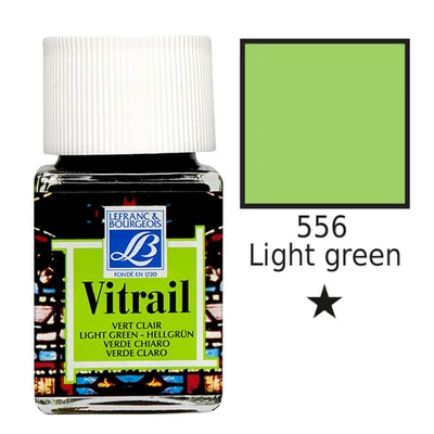 Farba na sklo na živicovej báze Vitrail, 50 ml - svetlozelená