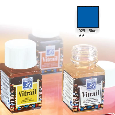Farba na sklo na živicovej báze Vitrail, 50 ml - modrá