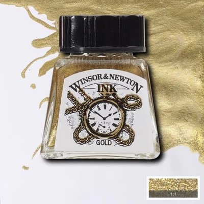 Atrament Winsor&amp;amp;Newton, 14 ml - 283, gold