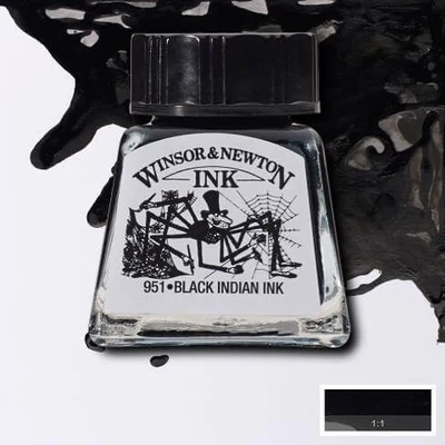 Atrament Winsor&Newton, 14 ml - 030, black indian ink