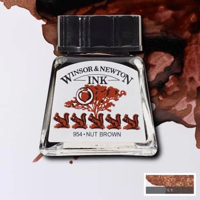Atrament Winsor&Newton, 14 ml - 441, nut brown