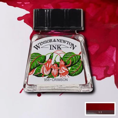 Atrament Winsor&amp;amp;Newton, 14 ml - 203, crimson