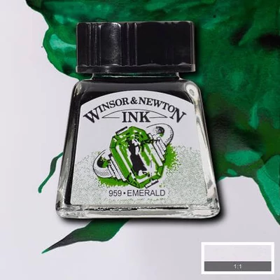 Atrament Winsor&Newton, 14 ml - 235, emerald