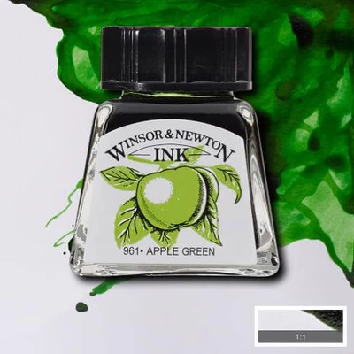 Atrament Winsor&Newton, 14 ml - 011, apple green