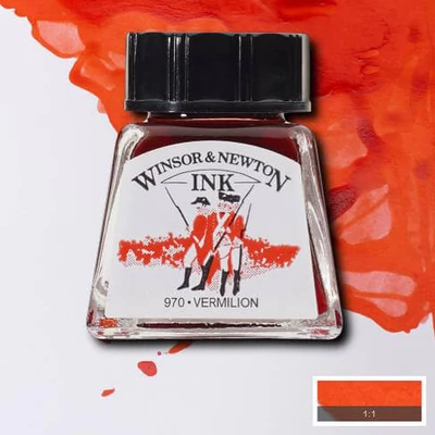 Atrament Winsor&Newton, 14 ml - 680, vermilion