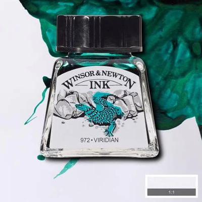Atrament Winsor&Newton, 14 ml - 692, viridian