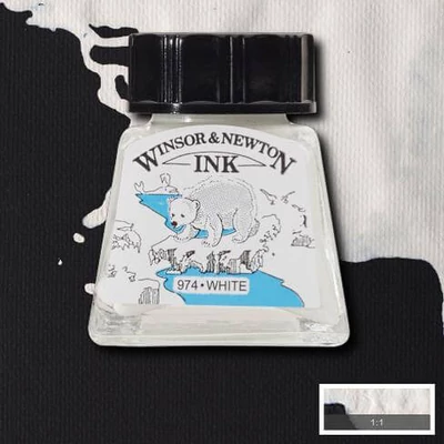 Atrament Winsor&Newton, 14 ml - 702, white