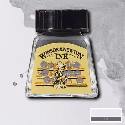 Atrament Winsor&Newton, 14 ml - 617, silver