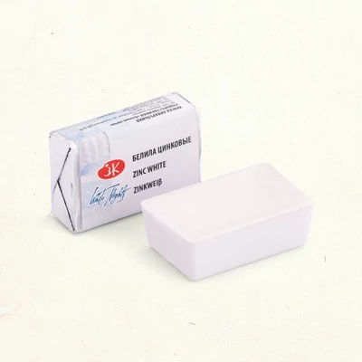 Akvarelová farba v panvičke White Nights, 2,5 ml - 100, zinc white