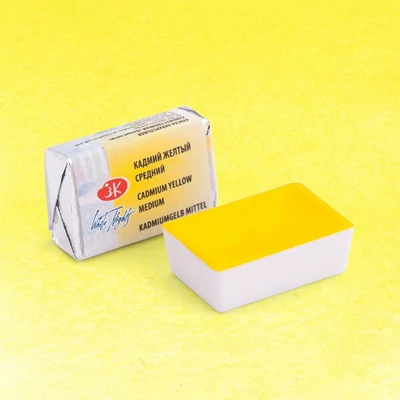 Akvarelová farba v panvičke White Nights, 2,5 ml - 201, cadmium yellow medium