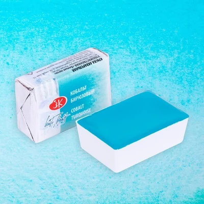 Akvarelová farba v panvičke White Nights, 2,5 ml - 531, cobalt turquoise