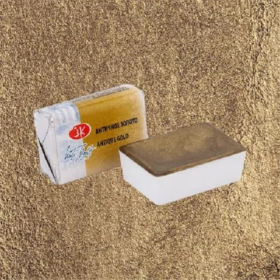 Akvarelová farba v panvičke White Nights, 2,5 ml, metalíza - 981, antique gold