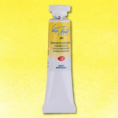 Akvarelová farba v tube White Nights, 10 ml - 201, cadmium yellow medium