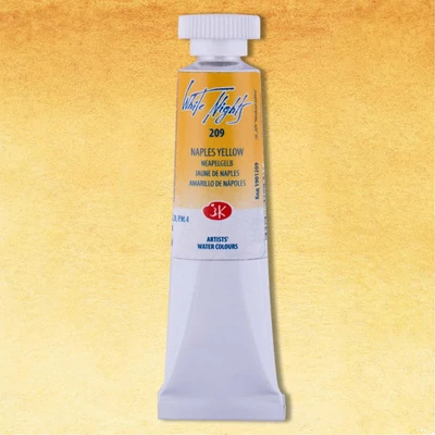 Akvarelová farba v tube White Nights, 10 ml - 209, naples yellow