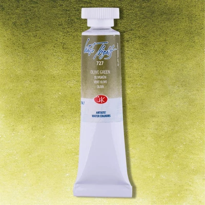 Akvarelová farba v tube White Nights, 10 ml - 727, olive green
