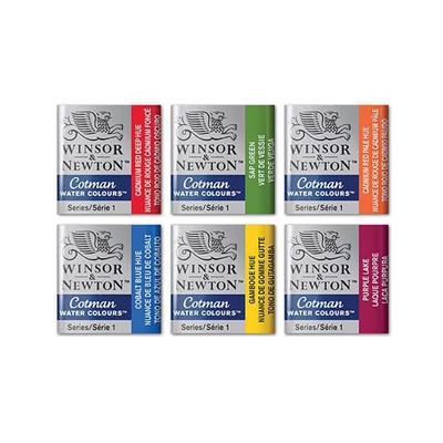 Akvarelová farba Winsor&amp;Newton Cotman 1/2 panvičky - v rôznych farbách