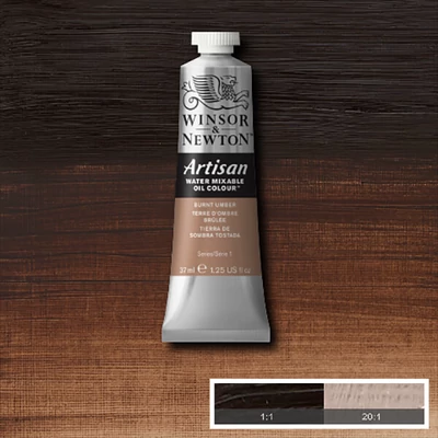 Olejová farba na vodnej báze Winsor&amp;Newton Artisan, 37 ml - 076, burnt umber