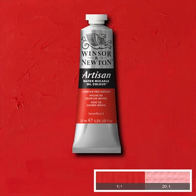 Olejová farba na vodnej báze Winsor&Newton Artisan, 37 ml - 099, cadmium red medium