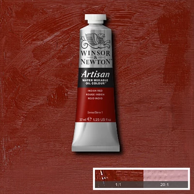 Olejová farba na vodnej báze Winsor&amp;Newton Artisan, 37 ml - 317, indian red