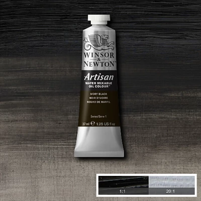 Olejová farba na vodnej báze Winsor&Newton Artisan, 37 ml - 331, ivory black