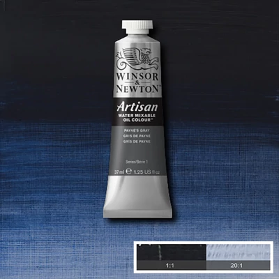 Olejová farba na vodnej báze Winsor&Newton Artisan, 37 ml - 465, payne's gray