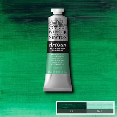 Olejová farba na vodnej báze Winsor&Newton Artisan, 37 ml - 521, phthalo green yellow shade