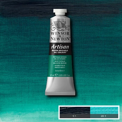 Olejová farba na vodnej báze Winsor&Newton Artisan, 37 ml - 522, phthalo green blue shade