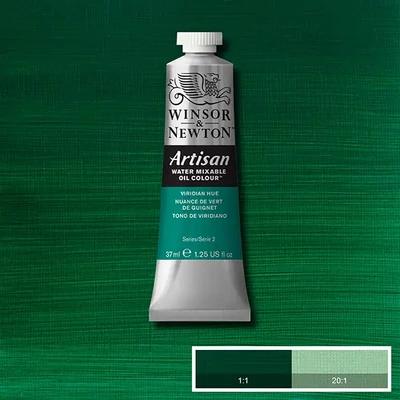 Olejová farba na vodnej báze Winsor&Newton Artisan, 37 ml - 696, viridian hue